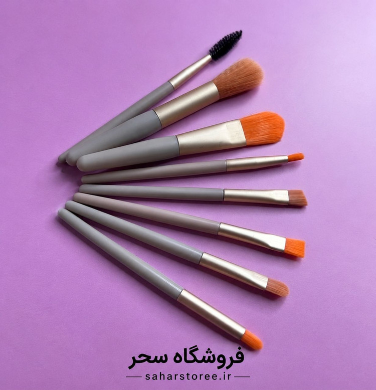 ست براش آرایشی 8تکه|مجموعه کامل براش میکاپ و آرایش