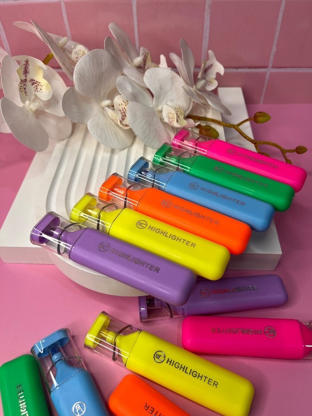 هایلایتر فانتزی رنگی طرح ماژیکی|highlighter